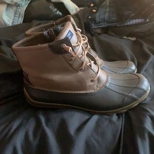 Sperry Size 12 Brown Rain Boots